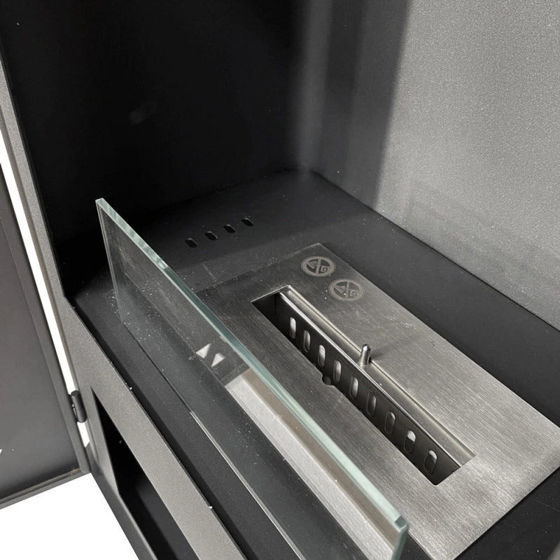 Stufa a bioetanolo camino biocamino da terra LUISA L50xP30xH68