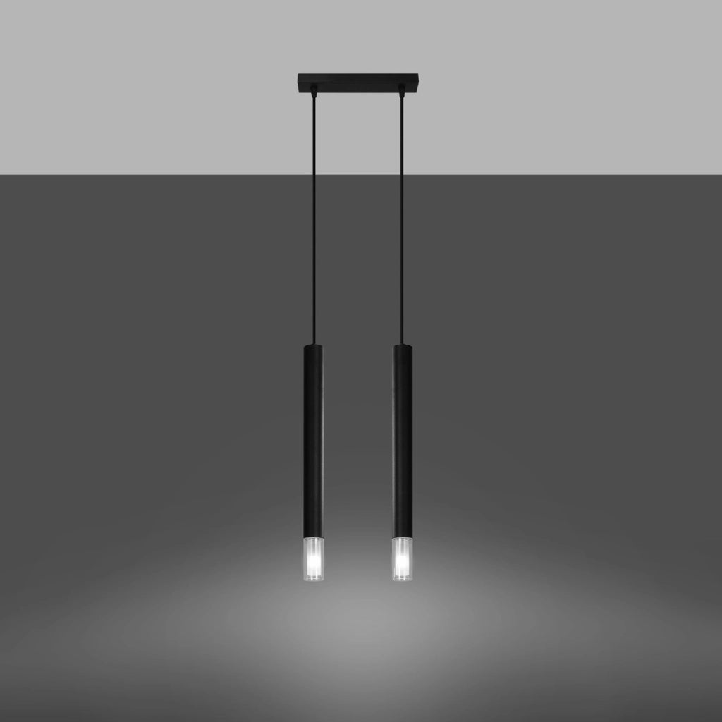 Lampada sospensione SULTAN 2 Pure Lume nera doppia G9