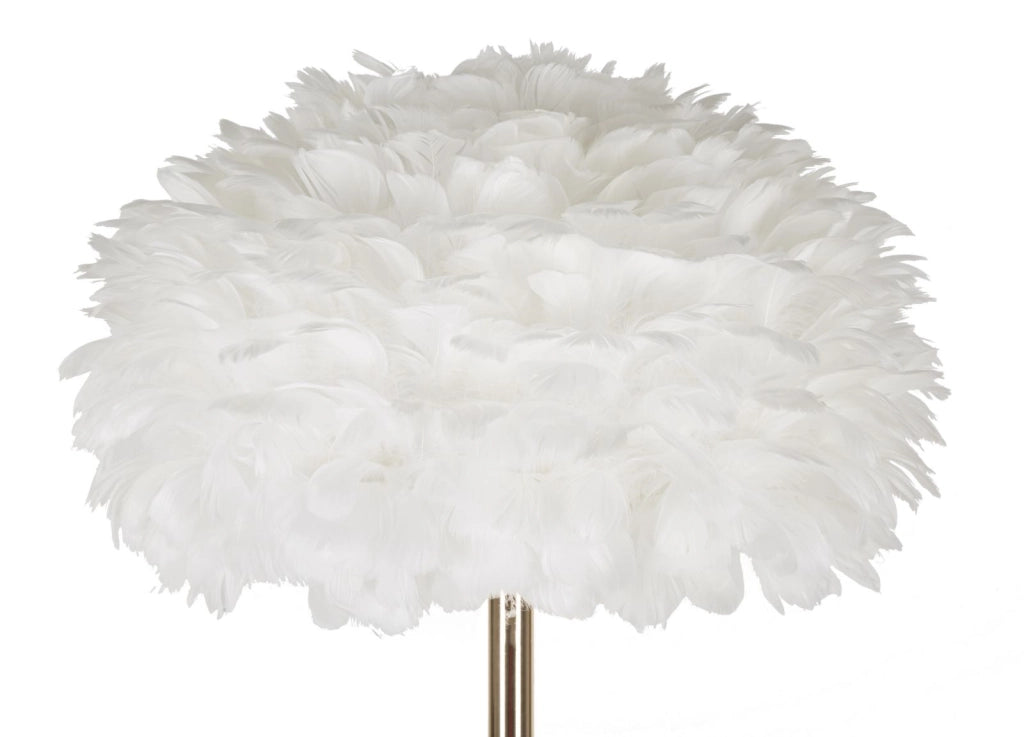 LAMPADA DA TERRA FEATHERS SLIM BIANCA CM Ø 43X170