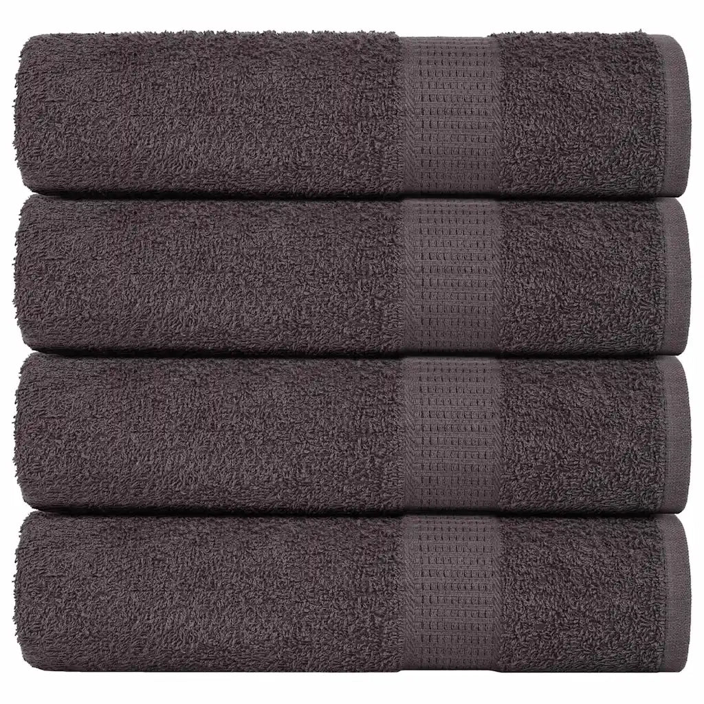 Asciugamani da Bagno 4 pz 100x150 cm 360 g/mÂ² 100% Cotone