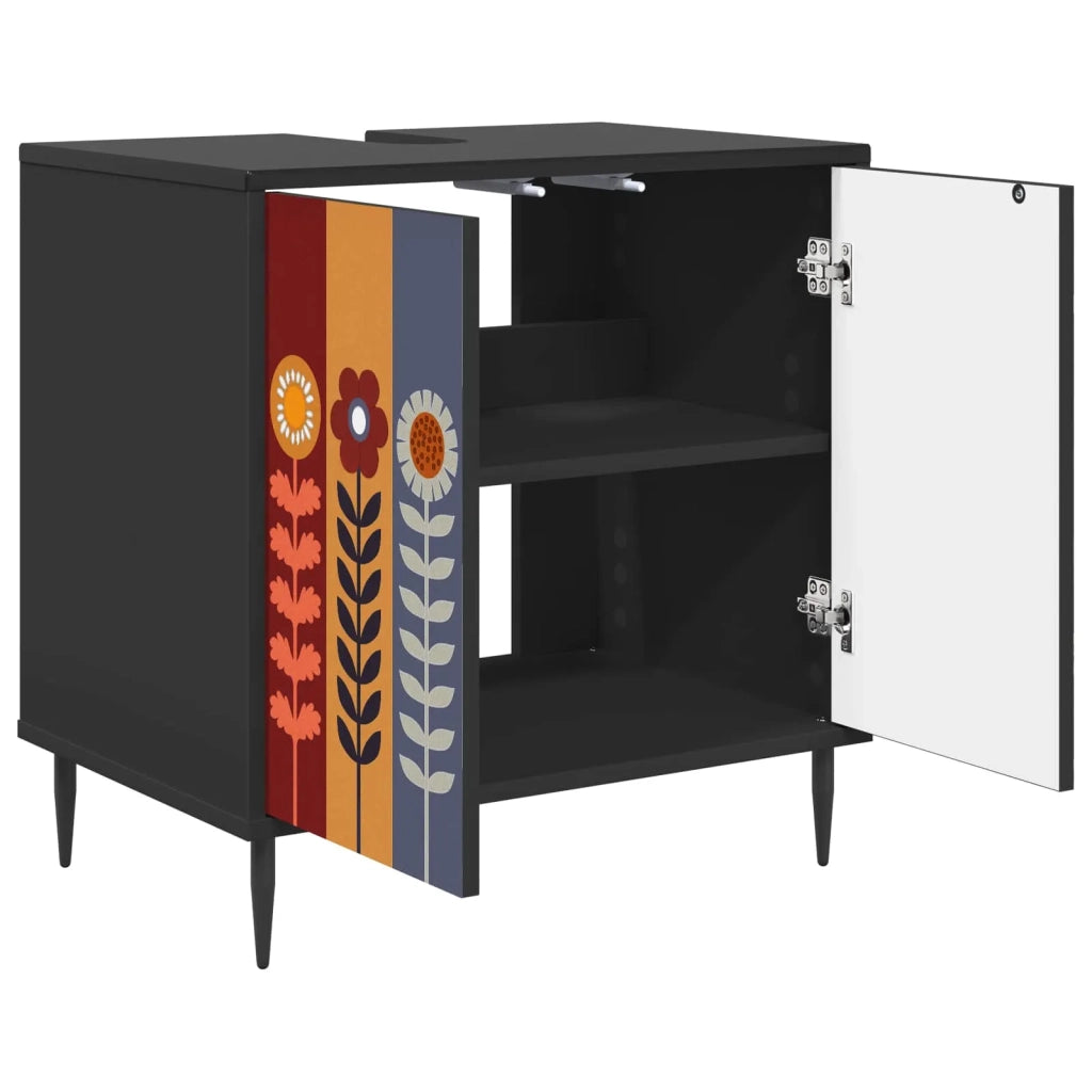 Mobile da Bagno ESSEN Rovere Nero 60 x 40 x 61 cm 8007422