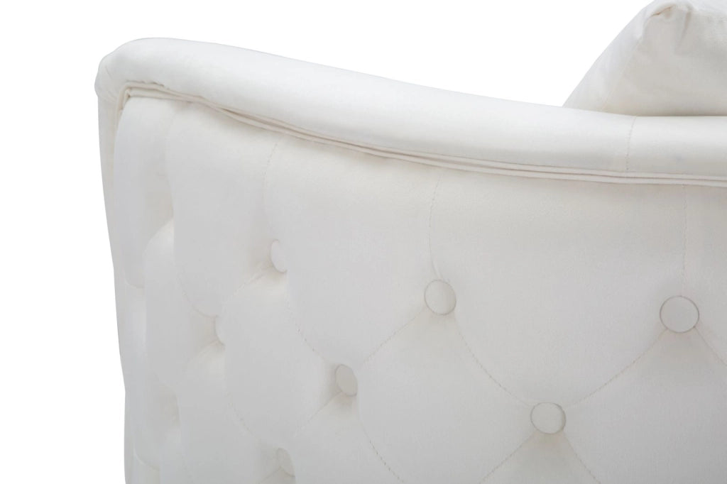 POLTRONA BUCAREST CREMA CM 76X74X73