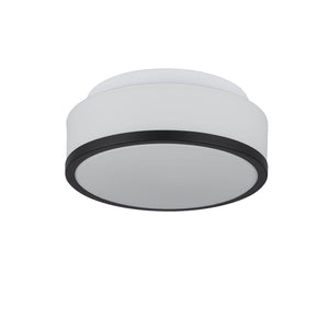 Plafoniera Contemporanea Formaggio Acciaio Nero Vetro 2 Luci E27