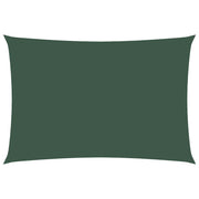 Vela Parasole | Telo Ombra | Vela da ombra Tessuto Oxford Rettangolare 2,5x4,5 m Verde Scuro