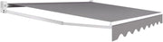 Tenda avvolgibile manuale, 3,80 x 3 m, colore: Grigio antracite