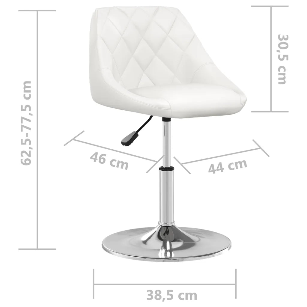 Sedie da Pranzo 6 pz Bianche in Similpelle cod mxl 56276