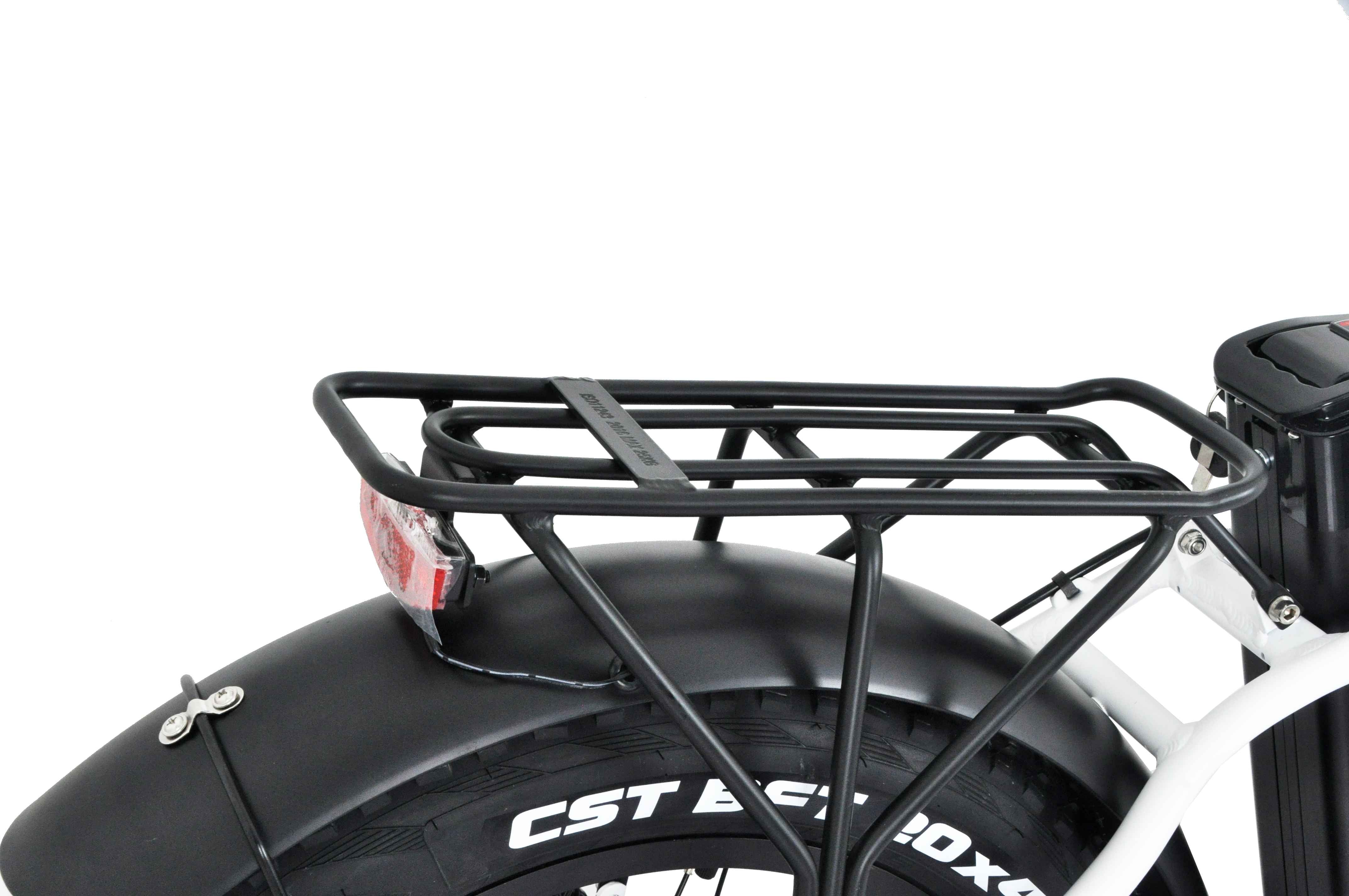 Fat pieghevole 20" alluminio forcella ammortizzata  12.5 ah LCD Bianca