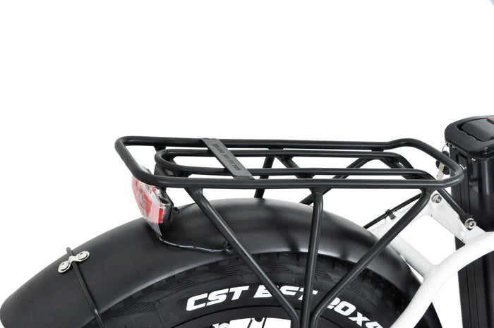 Fat pieghevole 20" alluminio forcella ammortizzata  12.5 ah LCD Bianca