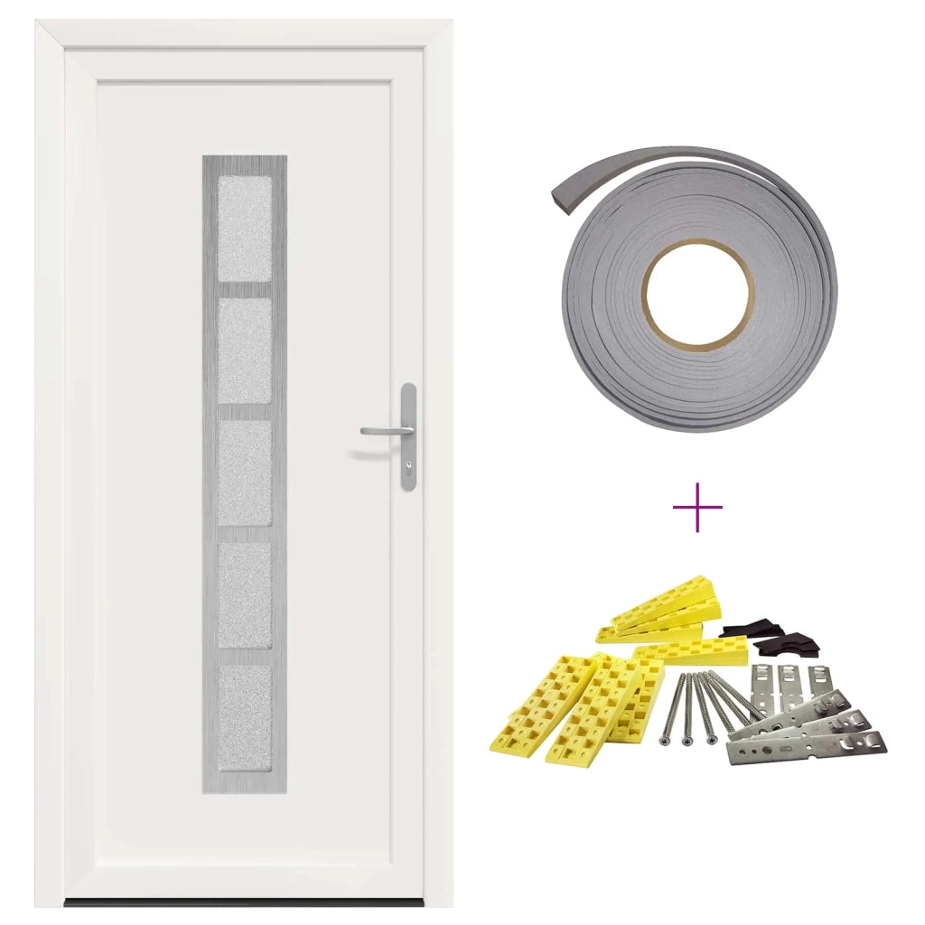 Porta Frontale Bianco 98 x 200 cm PVC 3445716