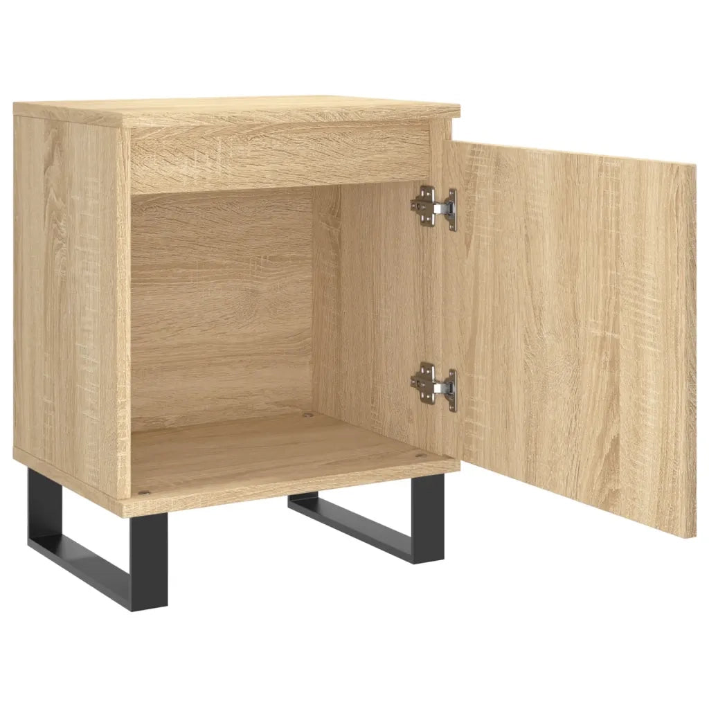 Comodini 2 pz-Set di 2 Tavolino da notte Rovere Sonoma 40x30x50 cm in Legno Multistrato 178001