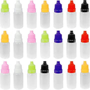 21 bottiglie in plastica per gocce da 10 ml - vuote con coperchio a gocce (colore a scelta)