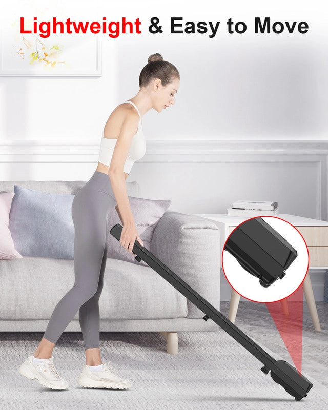 Tapis roulant, Tapis roulant da banco , Velocità regolabile 1-8KM/H, con telecomando e display LED, Tapis roulant domestico