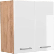 Pensile da cucina R-Line, Bianco lucido, 60 cm, per la libera combinazione all'interno di sistemi cucina modulari