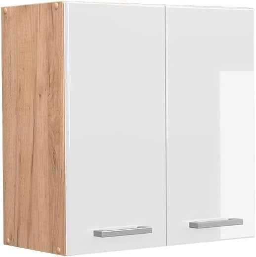 Pensile da cucina R-Line, Bianco lucido, 60 cm, per la libera combinazione all'interno di sistemi cucina modulari