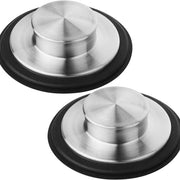 Due pezzi di zeef per cucina e stopper per scarico in acciaio inossidabile per vasca da bagno con imbocco standard 8cm