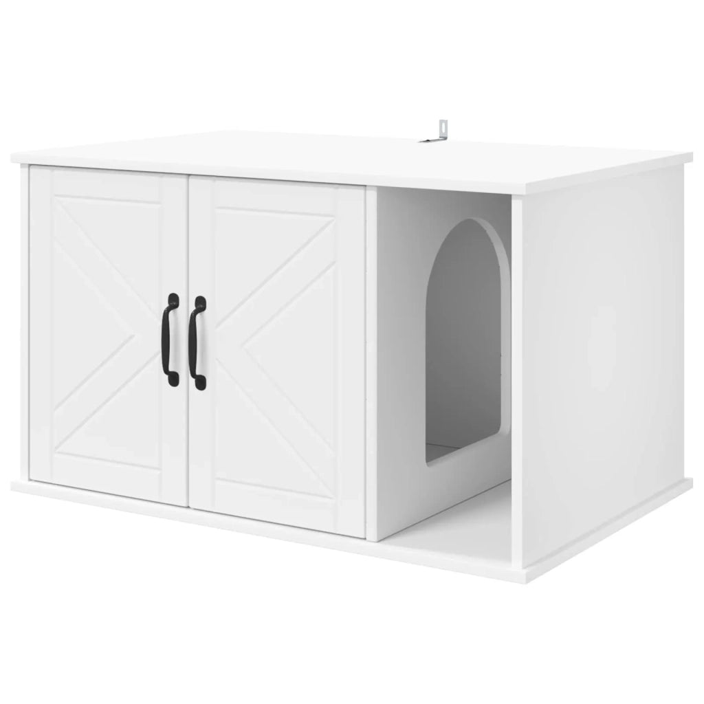 Casa per Gatti Bianco 85 x 55 x 50 cm Legno multistrato