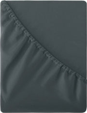 Hoeslaken 160 x 200 cm grigio di microfibra - zaffata morbida boxspring hoeslaken 160 x 200 cm antracite - altezza materasso 40 cm per waterbed copriletto 160x200