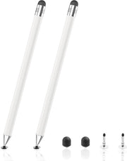 Set di pennelli per tablet 2 in 1 - Pennelli universali - Pennelli per touch con precisione - Pennelli per telefono cellulare - Antiscivolo - Punto di contatto trasparente - Stilo