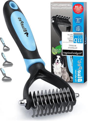 Borsetto per cani con pelo lungo - rimuove pelo sottile e nodi - effetto massaggio & protezione capillare