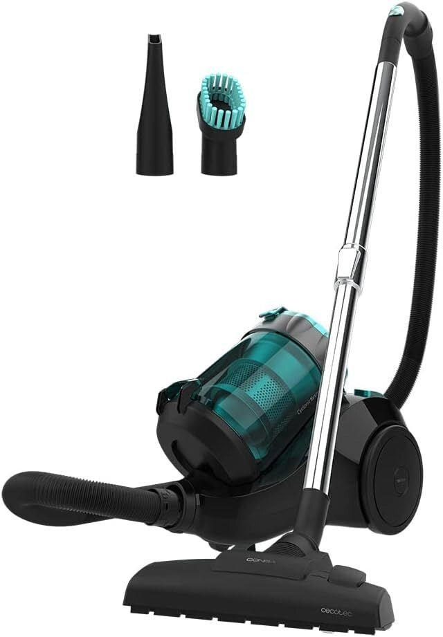 Cecotec 05599 Conga Rockstar Multicyclonic Aspirapolvere a Traino Multiciclonico 2,5 L 800 W 79 dB colore Nero Turchese