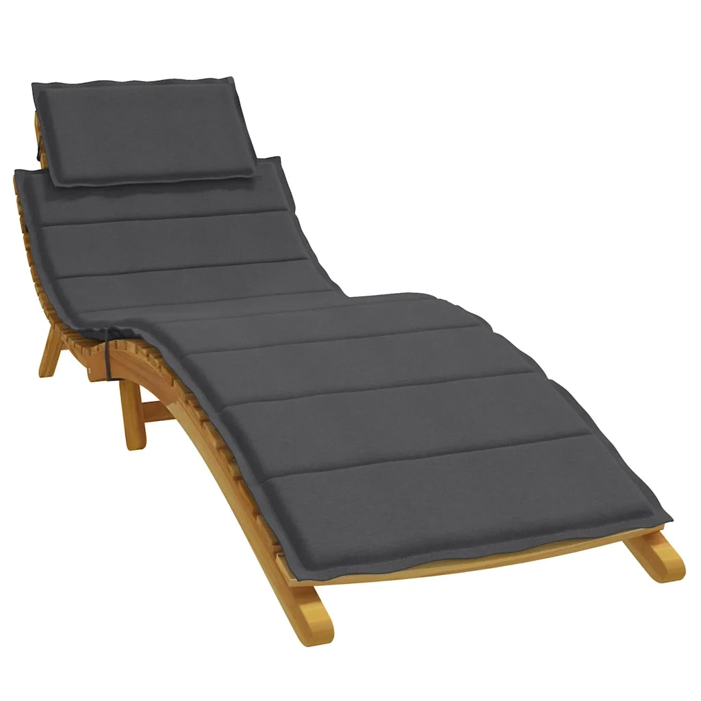 Cuscino per Lettino Prendisole Antracite MÃ©lange 186x58x4cm