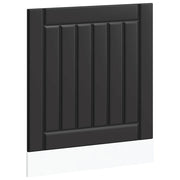 Pannello Lavastoviglie Lucca Nero in Legno Multistrato