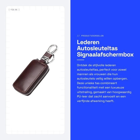 Tasca per auto in PU - Hanger per chiavi - Box per segnalazione - Cassetto per monete - Otre per chiavi - 8,5 × 2,4 cm