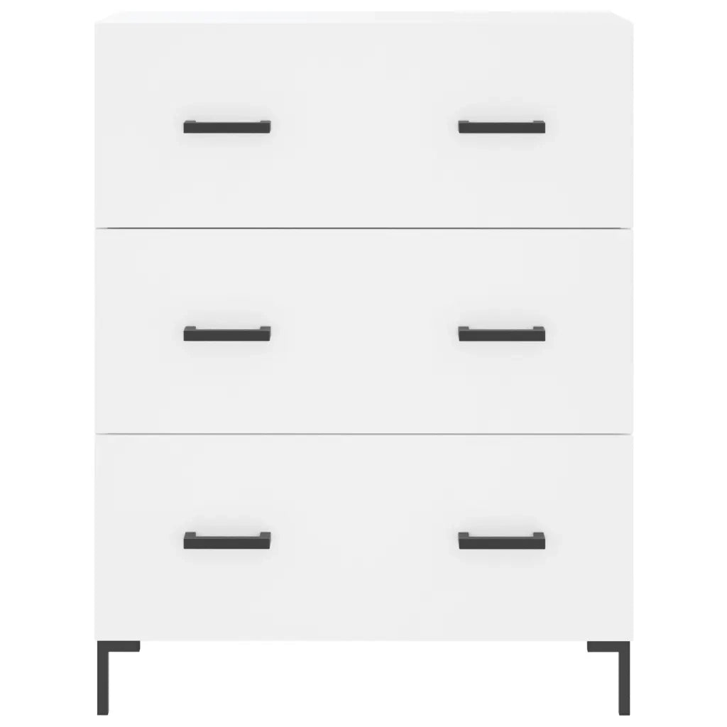 Credenza Bianca 69,5x34x90 cm in Legno Multistrato