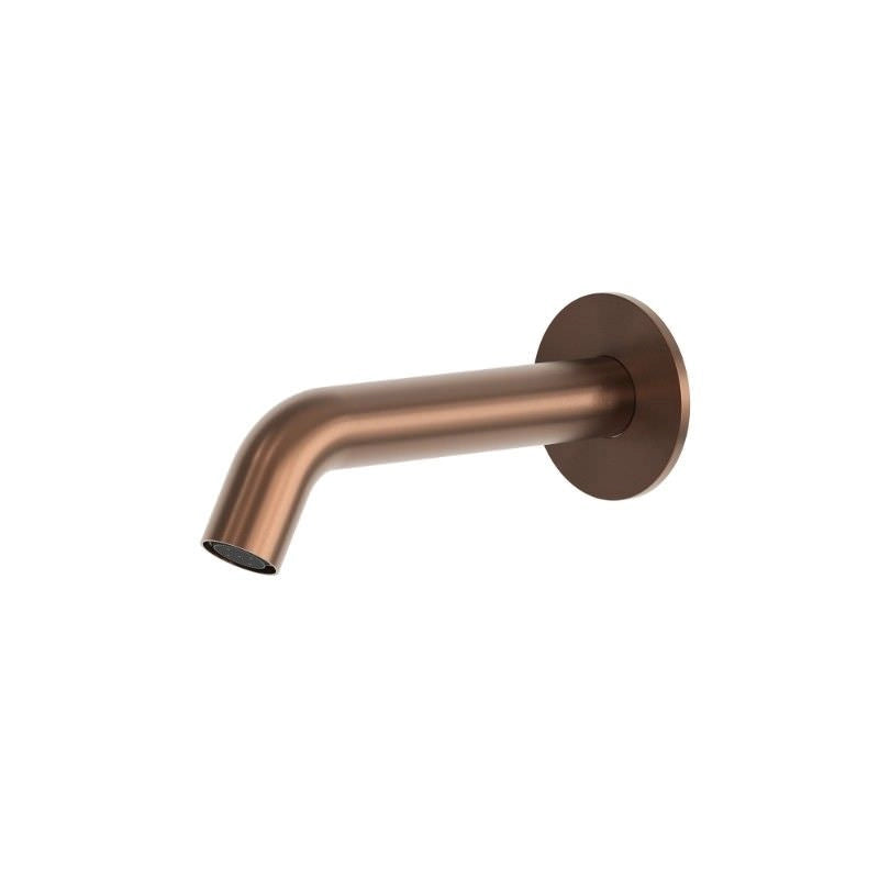 SINED Beccuccio Inox Satinato da Parete per Lavandino in Acciaio Inox 316L Finitura Oro Rosa adatto per ambienti interni ed esterni - Modello Levante