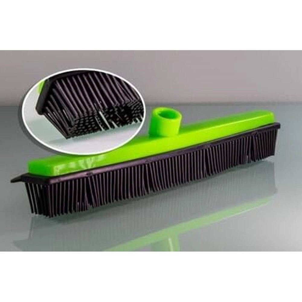 Trade Shop - Scopa In Silicone Cattura Polvere Peli Capelli Tappeti Antiurto Non Rovina Mobili Battiscopa -