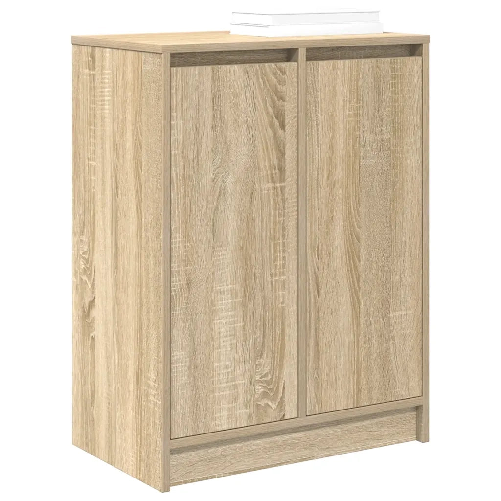 Scarpiera moderna con 8 ripiani pratica soluzione per riporre oggetti 57 x 34 x 76 cm legno composito rovere Sonoma 02_0051771