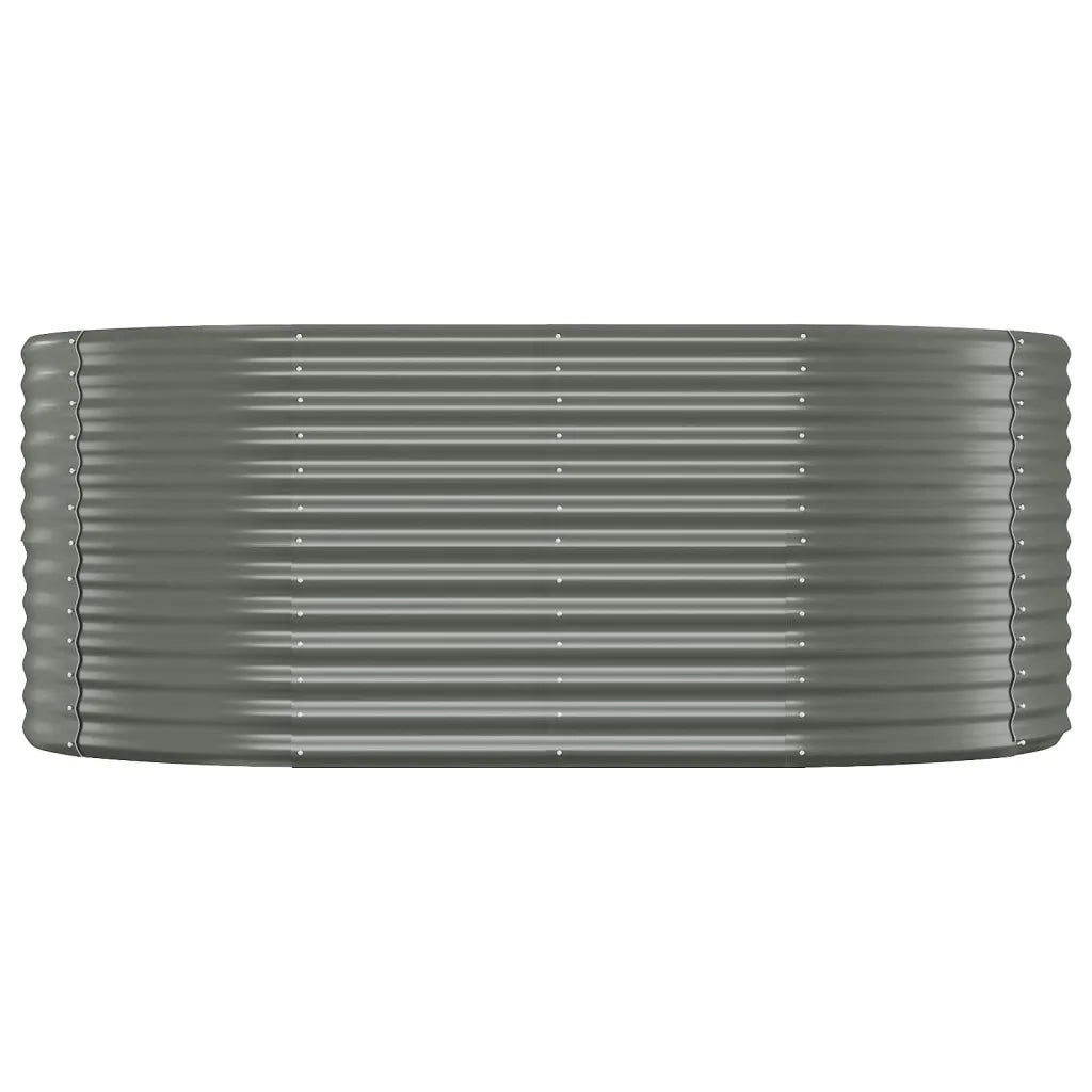 Fioriere | Cassetta per fiori | Letto Giardino Acciaio Zincato 175x100x68cm Grigio