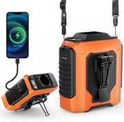 Mini ventilatore portatile - 3600 mAh ventilatore USB ricaricabile con 5 velocità di vento e funzione di torcia