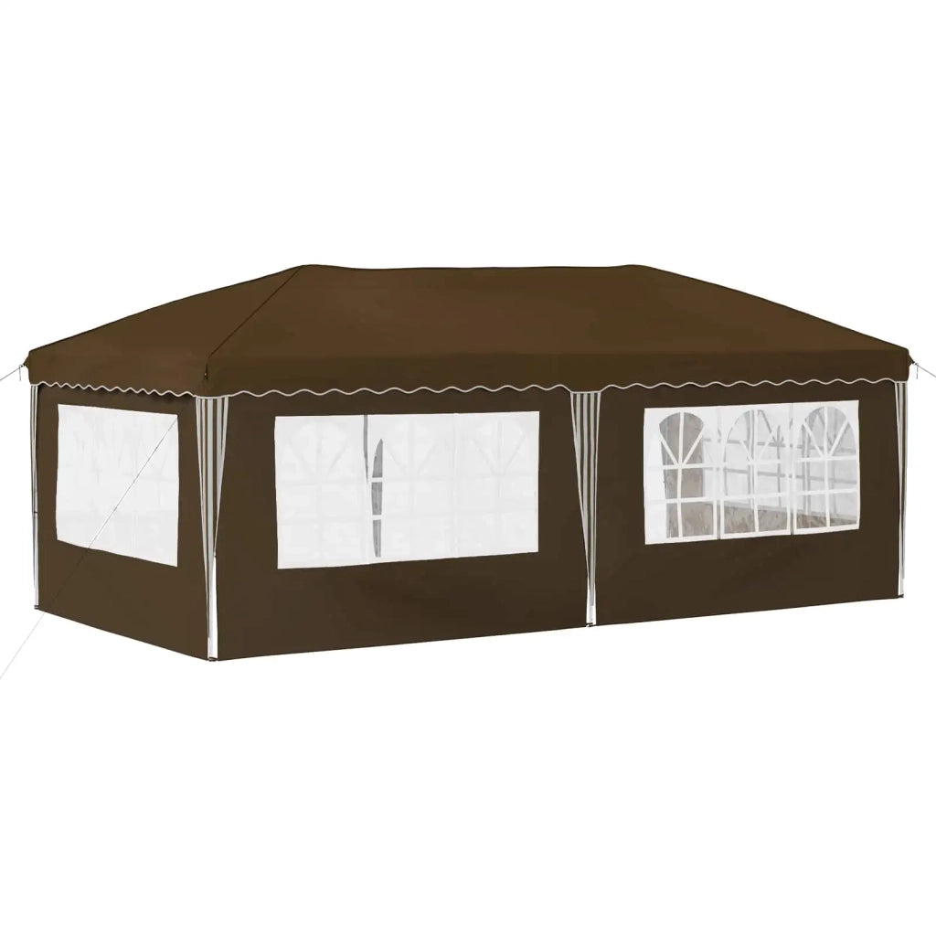 Tenda per feste a pop-up-Gazebo 575 x 289 x 245 cm Tortora