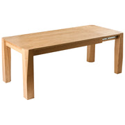 Tavolo da pranzo rettangolare allungabile moderno 160/200 x 90 cm Gambe in legno impiallacciato MDF Frassino chiaro