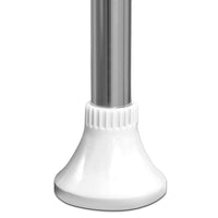 Scaffale Angolare Telescopico H95-260 cm per Bagno 4 Mensole Portaoggetti in Metallo e  Plastica Bianco