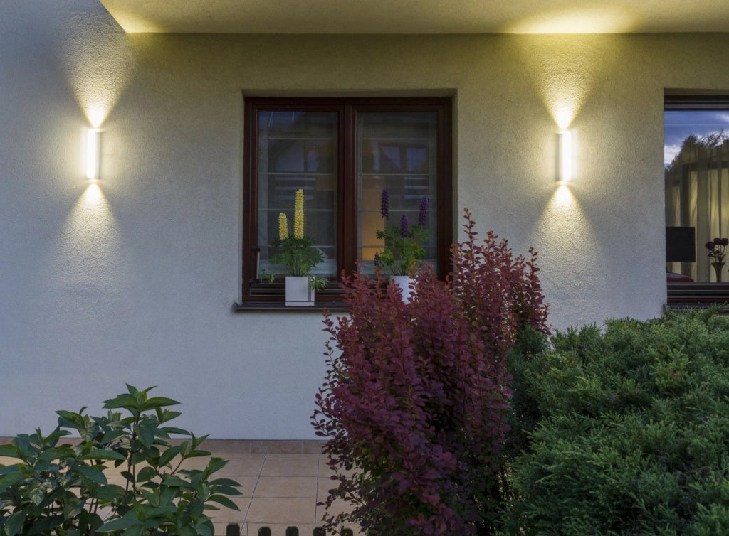 Applique esterna SU-MA Tin M1401W LED 2x5W bianca IP54