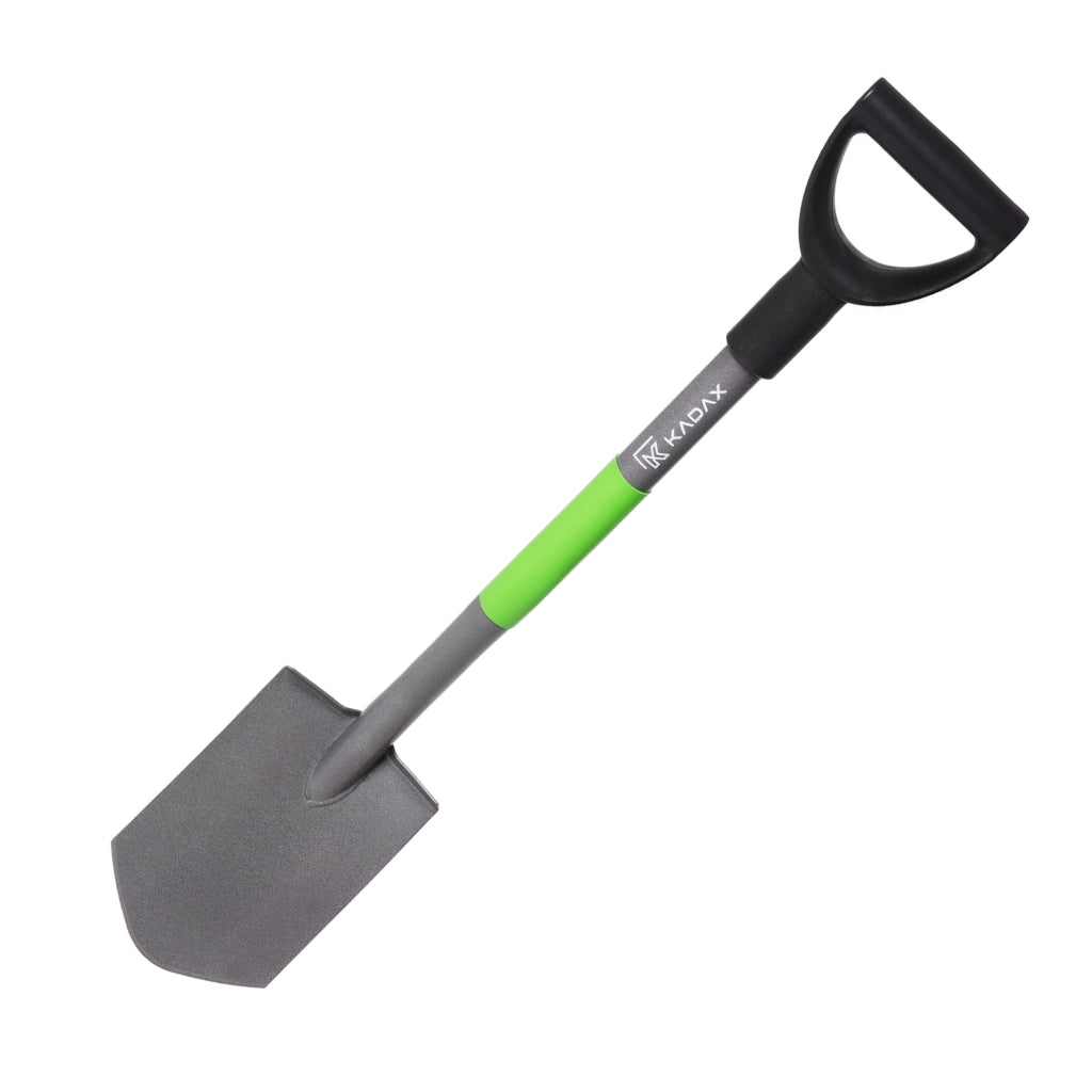 Pala da giardino ergonomica KADAX, affilata, 84 cm, in metallo, con manico appuntito.
