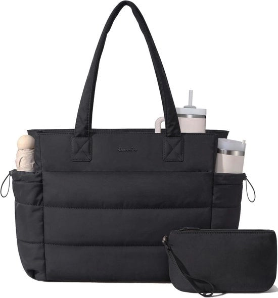 Tas Grande shopper per donne, leggera borsa per laptop, stileta borsa da lavoro per università, ufficio e scuola, borsa multifunzione per uso quotidiano