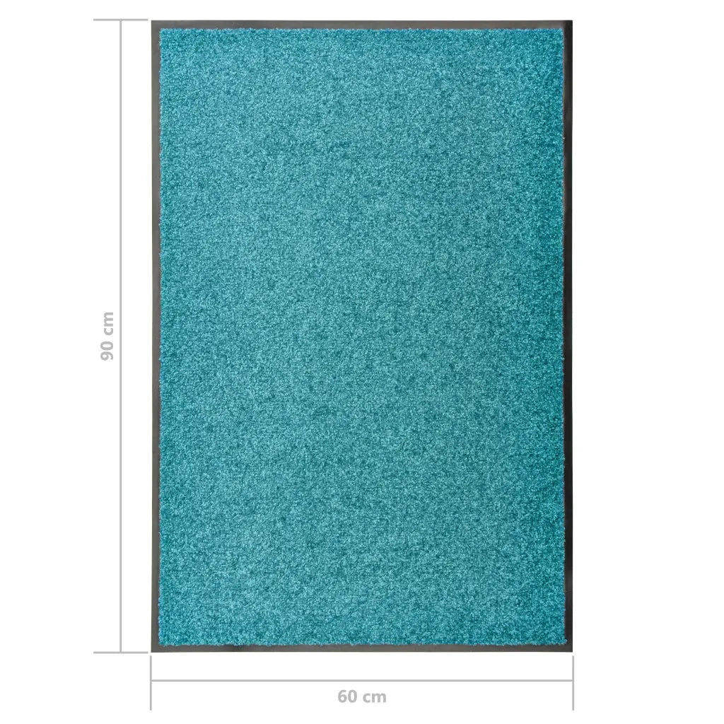 Zerbino | Tappetino Lavabile Ciano 60x90 cm