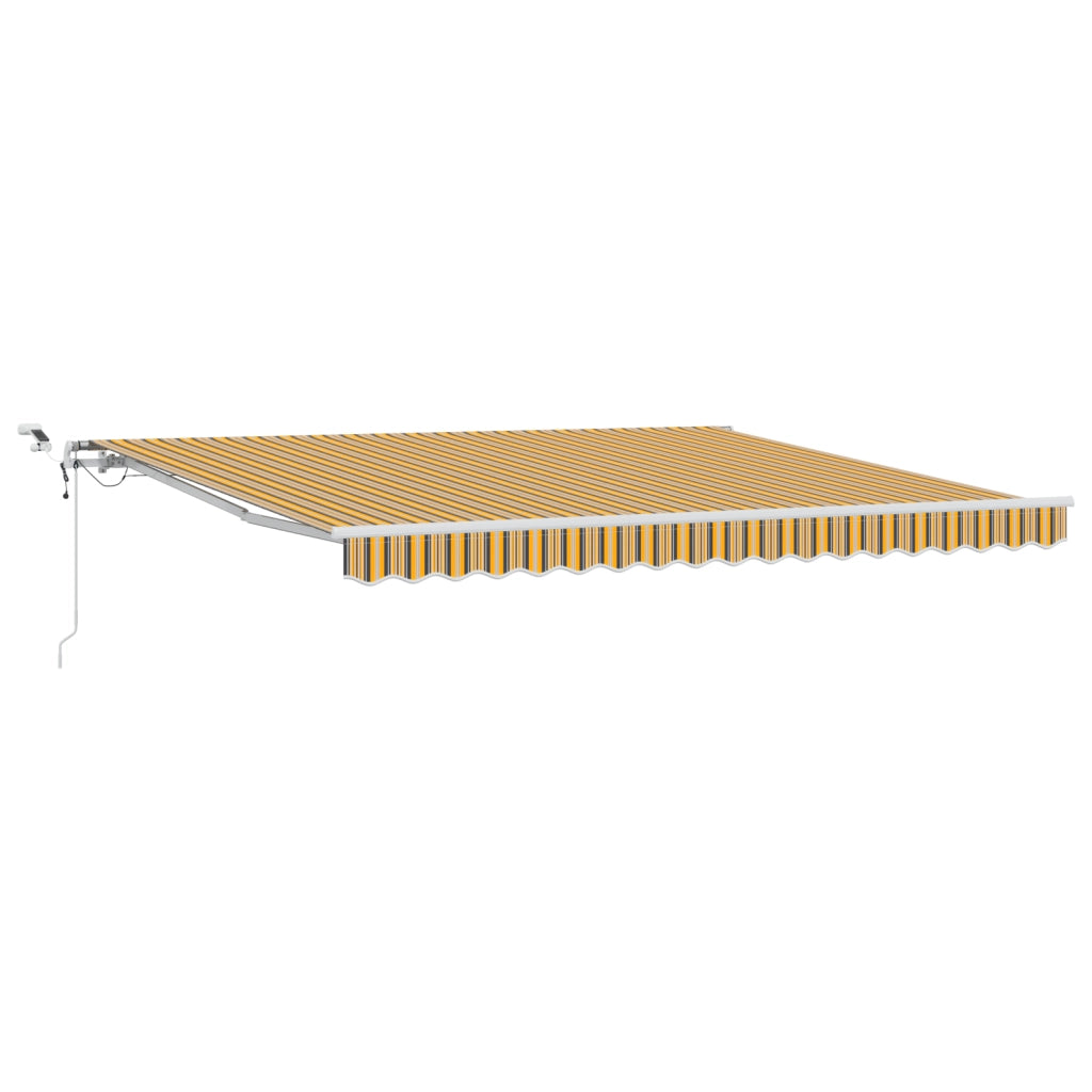 Tenda Retrattile Automatica con Strisce LED Multicolore 400x350 cm