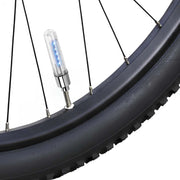 Luce notturna per valvola a 5 LED monocolore per bicicletta, moto e auto Argento Avizar
