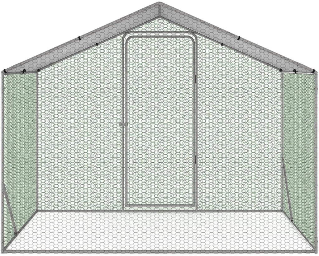 Box per polli di 3 m². Parco con recinto di 2,20x1,4 m. Acciaio galvanizzato
