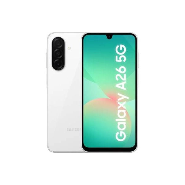 Smartphone samsung a266 galaxy a26 5g 8+256gb white europa - 8806097072775