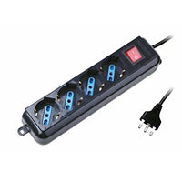 MULTIPRESA 4 POSTI 10/16A NERO