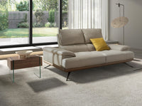 Comodino in noce e vetro temperato