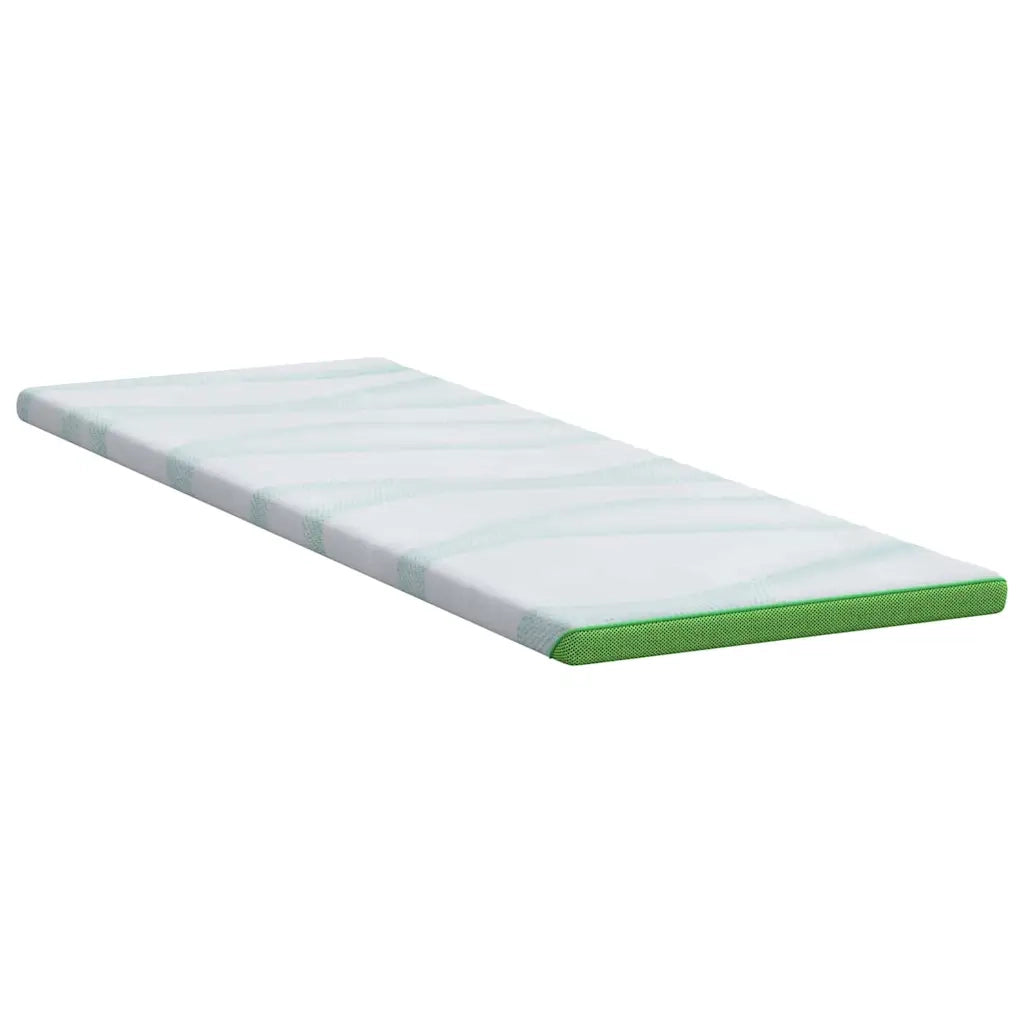 Topper per materasso Bianco e Verde 80 x 200 cm CFW8264656