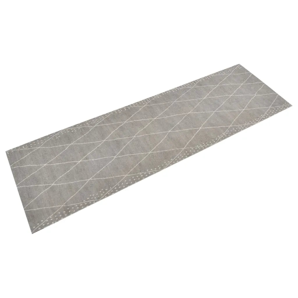 Tappetino da cucina lavabile design contemporaneo stampa a rombi 180 x 60 cm velluto blu 02_0046057