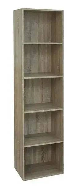 Libreria componibile cm.42x29x89h rovere nord