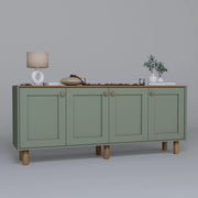 Credenza in legno "Bohem" - 180 x 40 x 75 cm - Verde